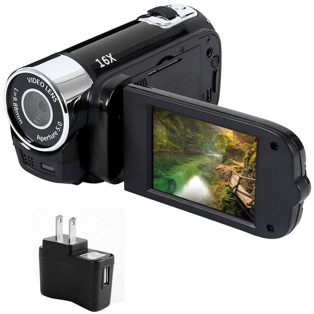 

1080P Anti-shake Camcorder Portable Clear Professional Timed Selfie High Definition Night Vision Digital Camera LED Light Gifts