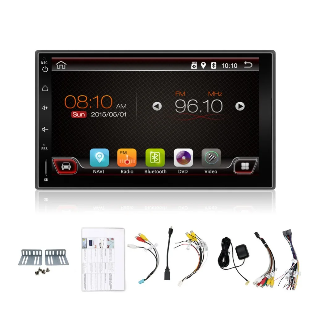  2 Din Android 4.4 Full-Touch Car PC Tablet double 2din Audio 7'' GPS Navi Car Stereo Radio No-DVD mp3 Player Bluetooth iPod vw 