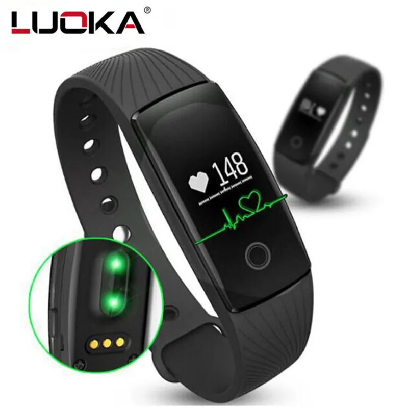 LUOKA Bluetooth Smart Bracelet Heart Rate Monitor Wristband Fitness for Android iOS PK Xiomi Mi Band 2 Fitbits Smart ID107