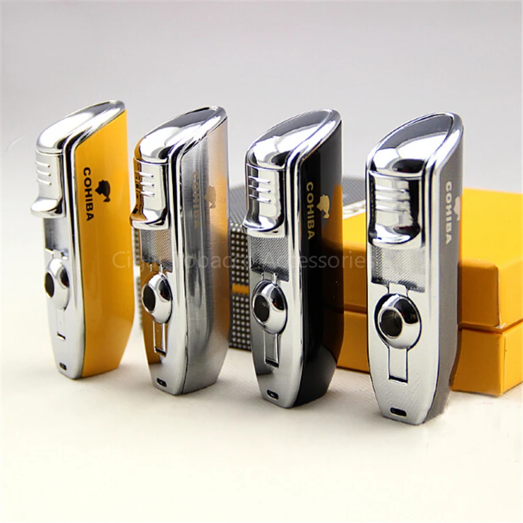 COHIBA Qualtiy Metal Snake Mouth Shape Pocket Butane Gas