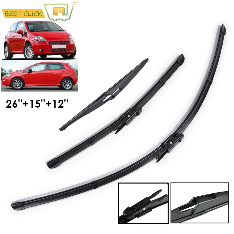 Щетки стеклоочистителя Misima для Fiat Punto Evo 2009-2013 щетки переднего и заднего стекла