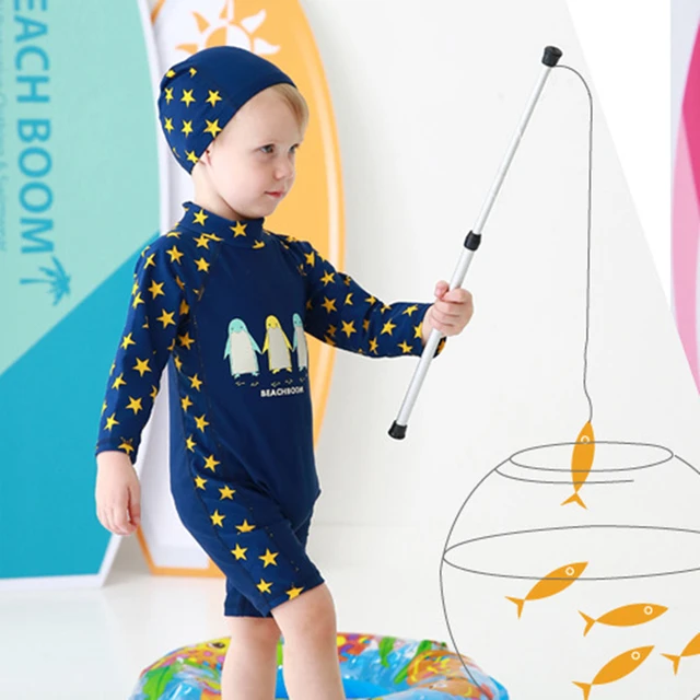 {Excellent|Wonderfull|Very Good|Very Recommended} Children boys swimsuit star UV Prodection swimsuit for infant baby boys kids swimswear summer autumn bathing suits 3 4 7 8 years Discount Price