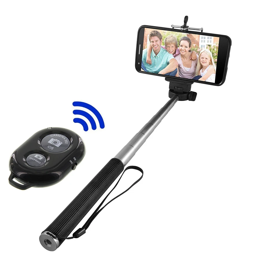 Selfie Sticks selfie stick Bluetooth-compatible stick battery remote control shutter monopod selfie stick tripod for smartphone