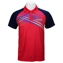 Новое поступление, одежда для настольного тенниса, спортивная одежда, быстросохнущая с короткими рукавами, мужская рубашка для пинг-понга, Бадминтон Спорт, Майки