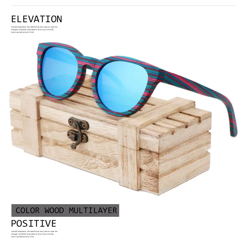 В Ласточка поляризованные деревянные очки мужские бамбуковые солнцезащитные очки женские брендовые дизайнерские оригинальные