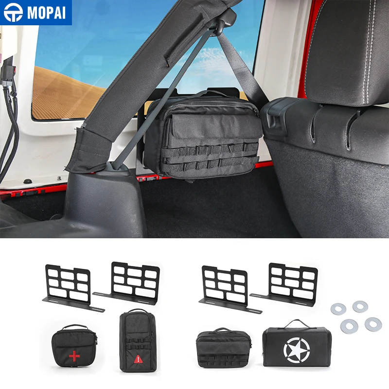 Najtaniej Samochód mopai bagażnik bagażnik bagażnik Camping Mat przechowywania torba z narzędziami zestaw dla Jeep Wrangler JK JL 2007 2018 Car Styling