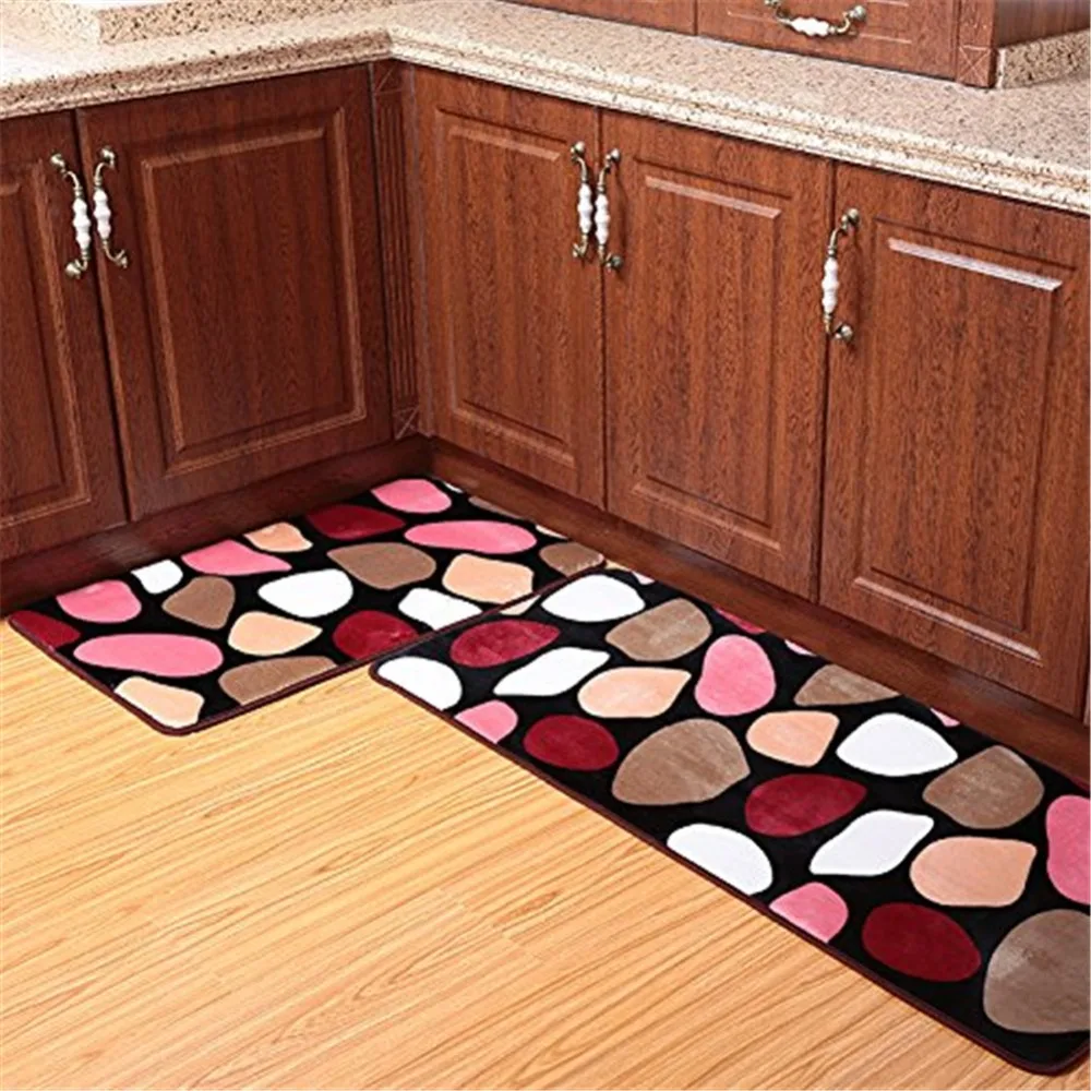 2 шт. 50x80 см + 50x120 коралловый флис пены памяти ванная комната ковер моющийся