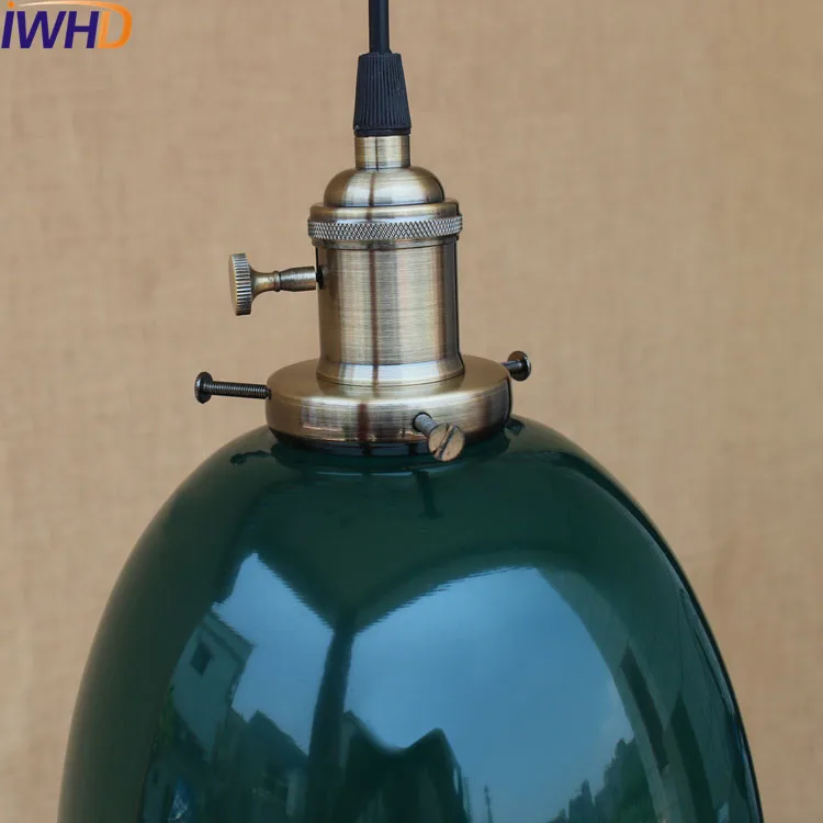 Bule Antique LED Pendant Lamp Dinning Room Lampe Loft Style Industrial Lighting Vintage Lamp Edison Suspension Luminaire