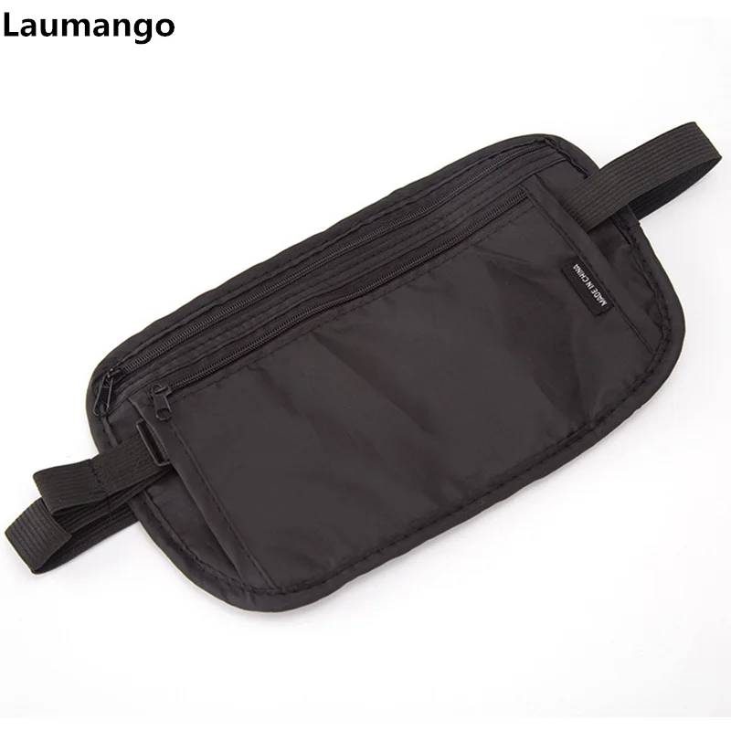 

New Men Women movement Pouch Zippered Waist Compact Security Money Waist Waterproof Oxford Cloth Belt Bag Tarvel Waist Packs