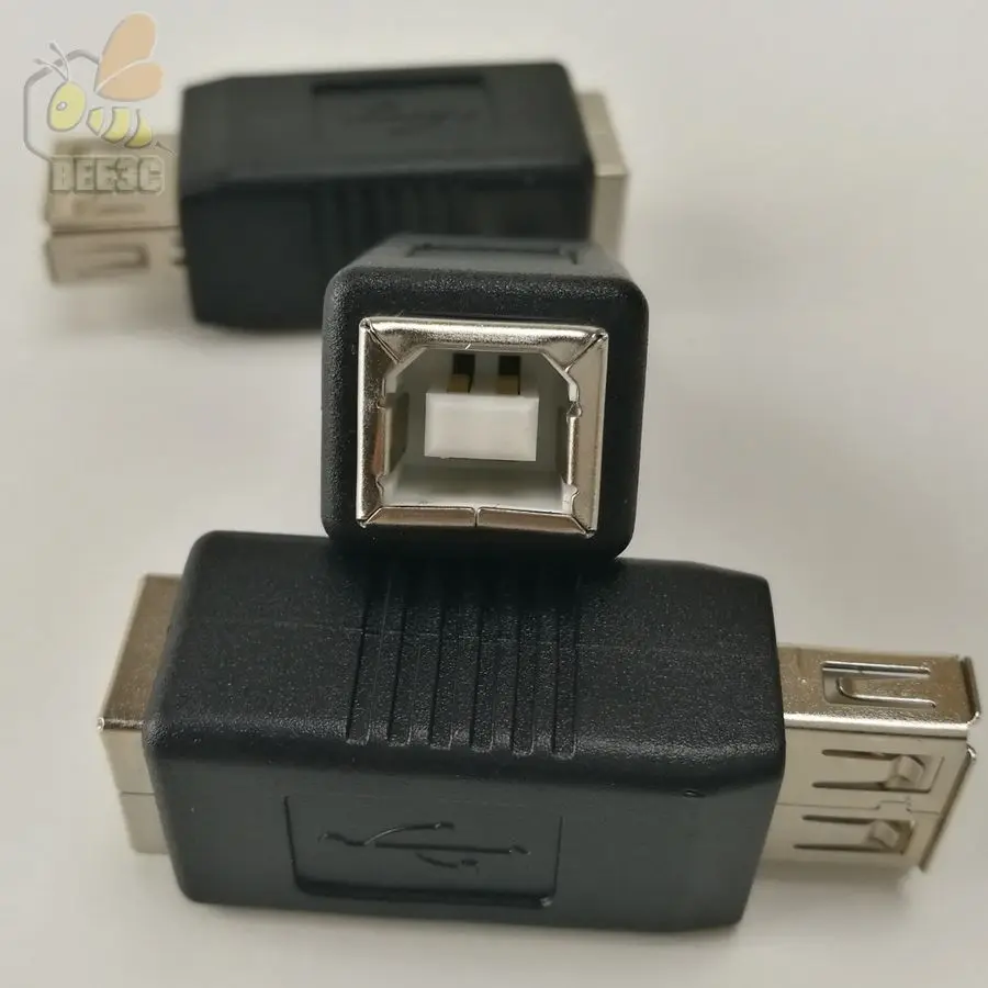 USB 2,0 USB2.0 типа A и типа B Женский на обоих концах для подключения внешних устройств к usb-кабель с разъемами типа A и типа B разъем с удлинителем принтер черный адаптер для печати 4 четыре для выбора 300 шт