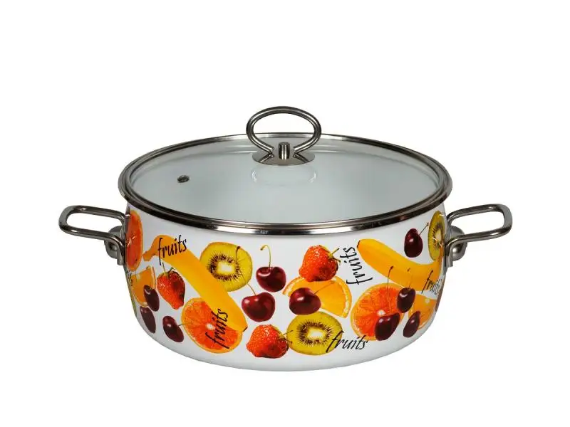 Кастрюля VITROSS, Fruits, 5 л, со стеклянной крышкой