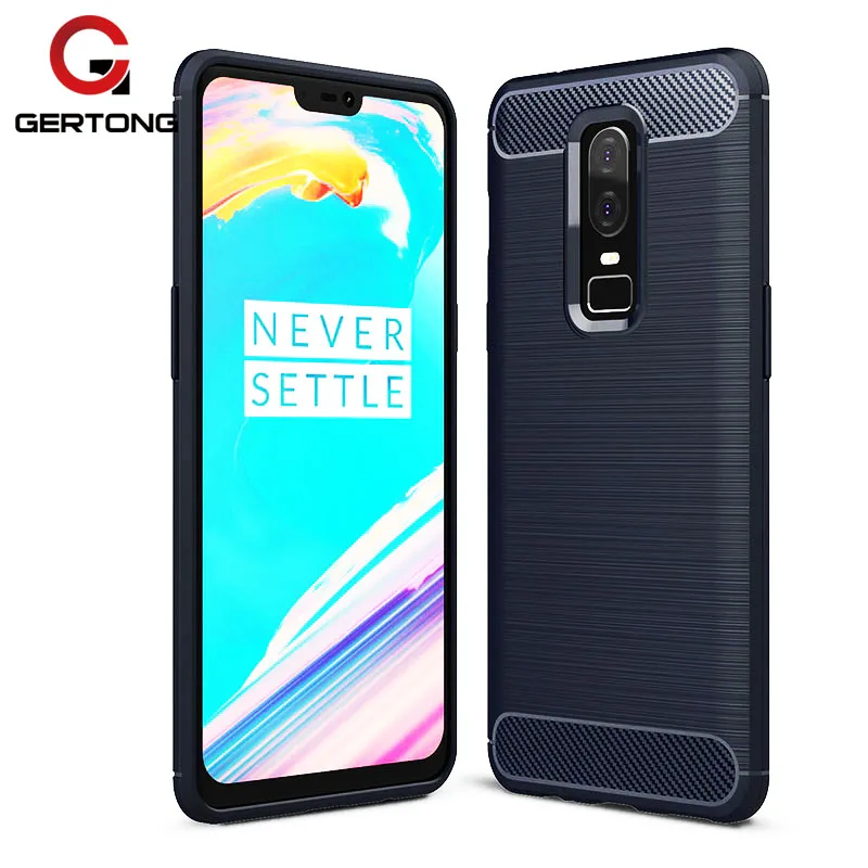 cheap Premium Carbon Fiber TPU Phone Case For Oneplus 6 5T 5 T One Plus 6 5T 1+6 1+5 Oneplus6 Conque Shockproof Full Cover Capa