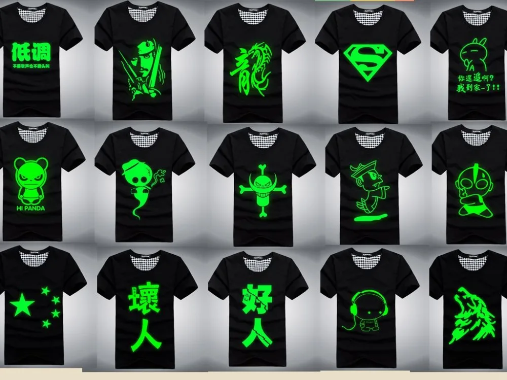 neon print t shirt