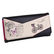 New Designed Money Bag Wallet’s Women Printed Women’s Purse Visiting Cards Long Fold Wallet Card Holder Portefeuille Femme #6412