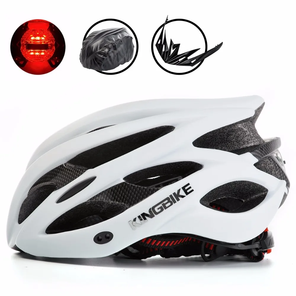 KINGBIKE 2018 новый дизайн Матовые Белые велосипедные шлемы MTB горный дорожный