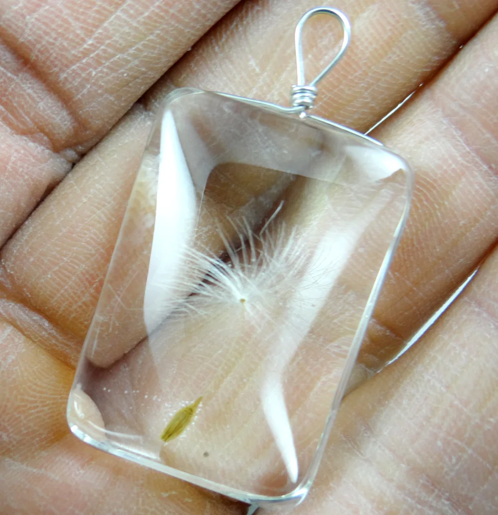 10 шт. подвеска из натурального одуванчика|f pendant|glass pendants jewelrynatural crystal jewelry |