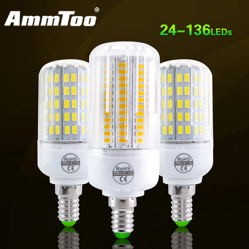 New SMD 5730 Fireproof Radiation Cover LED Lamp E14 220V Led Corn Bulb