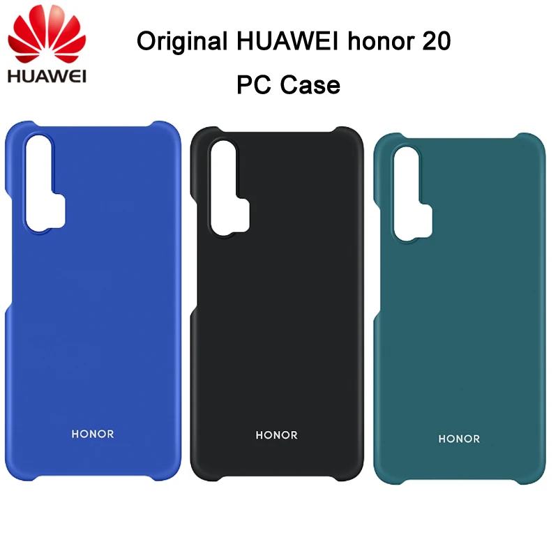 

Original HUAWEI honor 20 Case Plastic PC Hard Back Cover Protective Shell Capa Case for honor 20