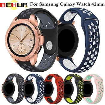 

Sport Soft Silicone strap for Samsung Galaxy Watch 42mm bracelet wrist belt watchband For Xiaomi Huami Amazfit Bip 20mm Bands