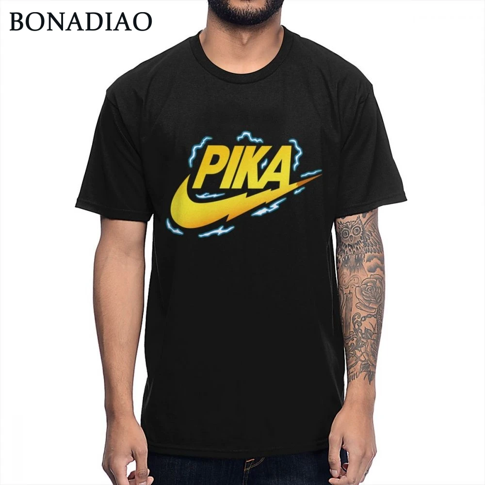 Pokemon Sword Shield Pikachu Pika T Shirt Summer 100% Healthy Cotton Tee Shirt Interesting Design Plus Size T Shirt
