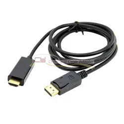 1 шт./Мужской DisplayPort DP к HDMI Male 1080 P видео кабель 6ft 1,8 м HDTV ЖК-дисплей с аудио