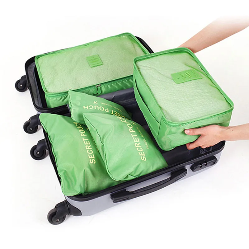 

6Pcs/Set Travel Organizer Storage Bag Set Clothes Travel Organizer Bags Pouch Suitcase Home Closet Bags for Storage Bag 2019