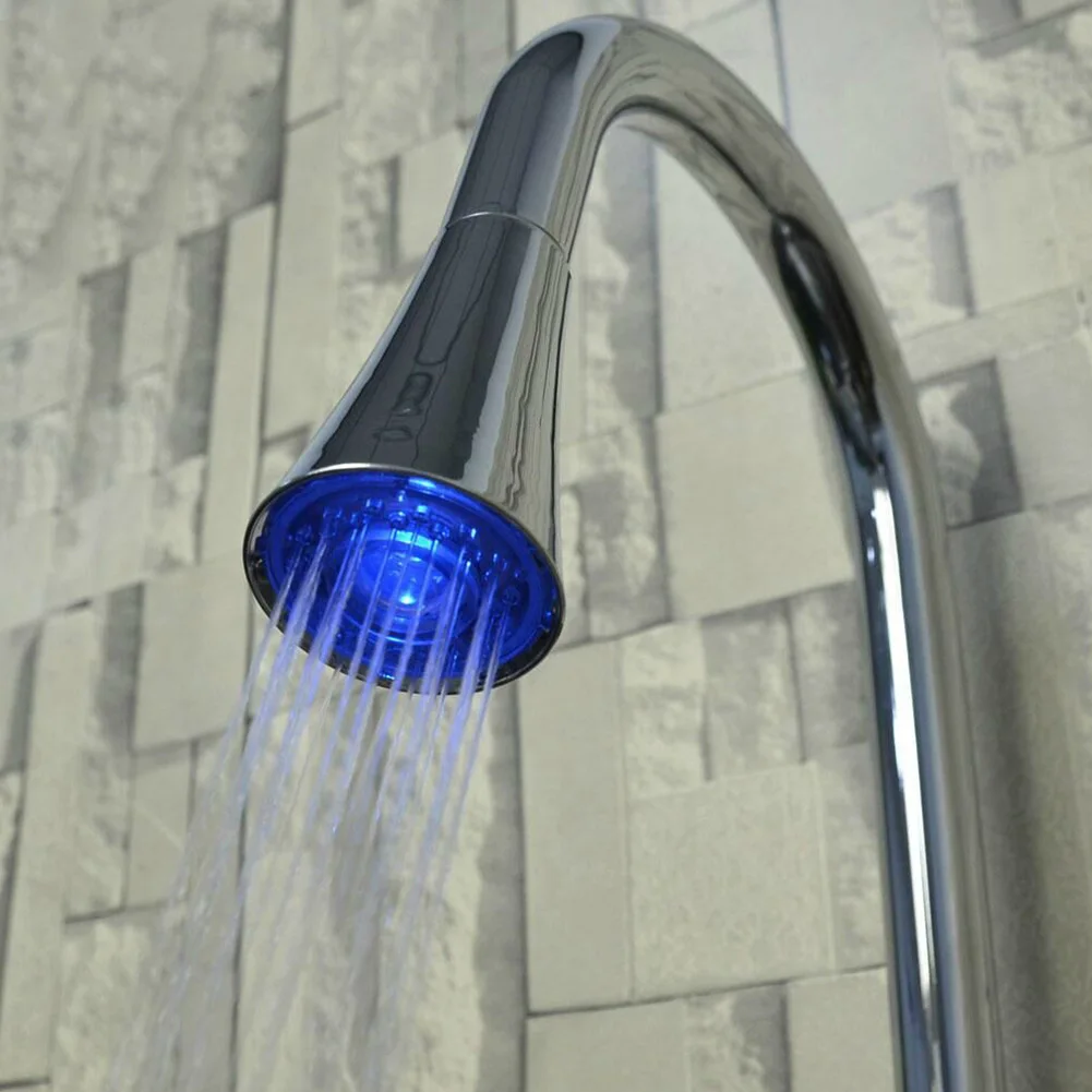 

Rustproof Hot And Cold Water Sprayer Pull Down Home Kitchen Faucet Sink Silver Single Handle Mixer Led Taps Copper Rotatable