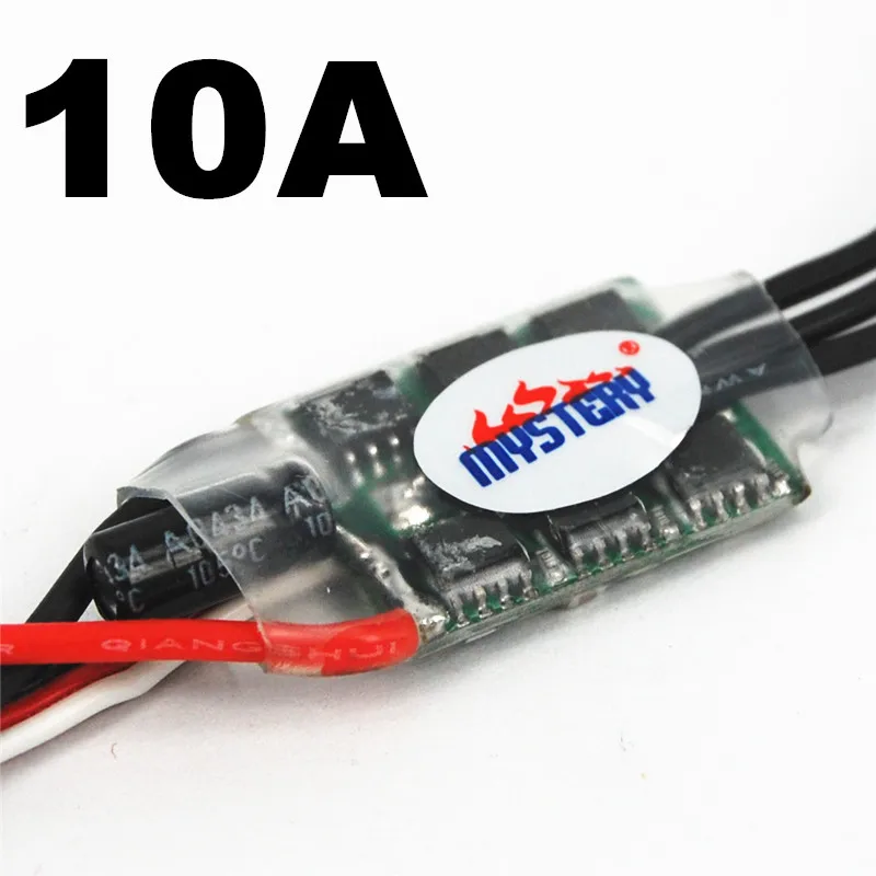Бесщеточный контроллер скорости Mystery 10A ESC с 1А BEC для радиоуправляемого самолета