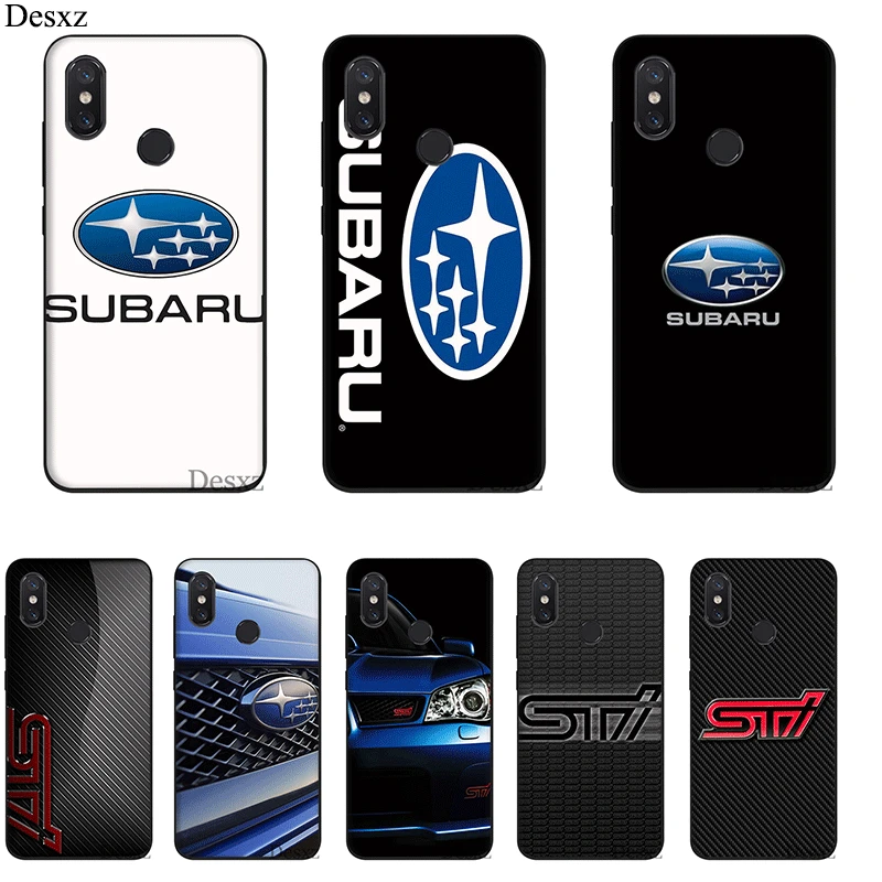 

Mobile Phone Case For Xiaomi Mi MAX 3 6 8 A2 Lite A1 A2 5X 6X F1 9 SE Silicone Cover Subaru Logo Bag Shell Casing