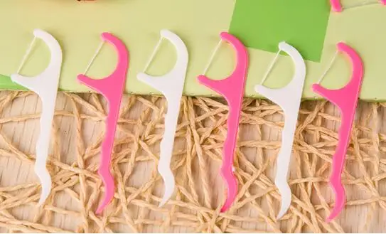 Cheap 25 pcs Dental Flosser Plastic Pink+White Oral Hygiene Teeth Tooth Cleaning Dental Floss Pick Peeling Stick Retail Package jk17 2