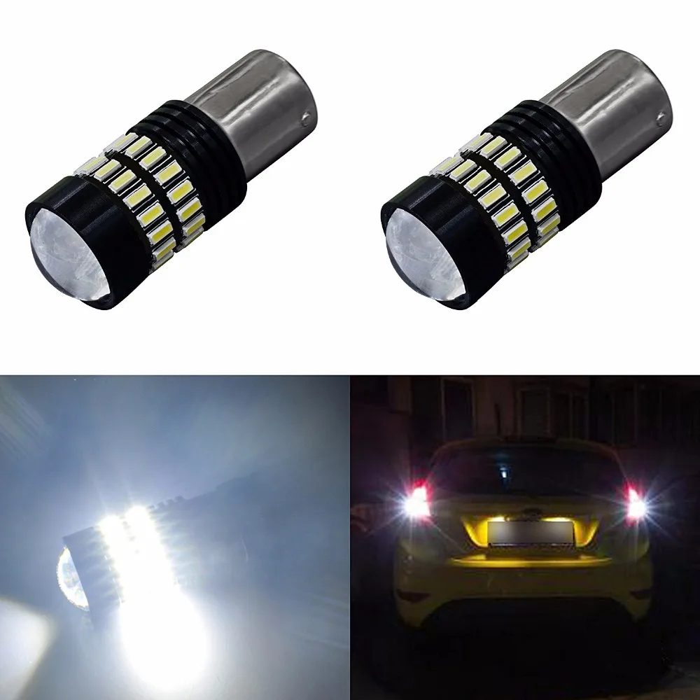 

AGLINT 2PCS White 12V Auto 1156 BA15S P21W Led Bulb Car Led Turn Signal Lamp Automotive Led Brake Light One Year Warranty