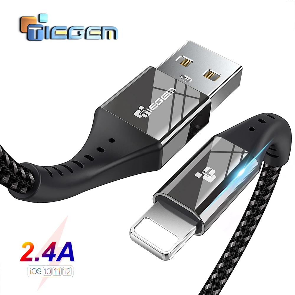 TIEGEM USB Cable For iPhone X XS MAX XR 8 7 6 5 S plus Cable Fast Charging Cable Mobile Phone Charger Cord Usb Data Cable 2M 3M TIEGEM USB Cable For iPhone X XS MAX XR 8 7 6 5 S plus Cable Fast Charging Cable Mobile Phone Charger Cord Usb Data Cable 2M 3M