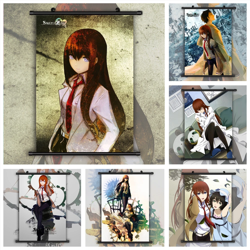 

Steins Gate Makise Kurisu Christina Anime manga wall Poster Scroll