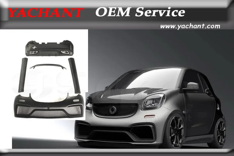 Rear Bumper Replacement >> FRP Fiber Glass Body Kit Fit For 15 17 Smart Fortwo C453 ... Rear Bumper Replacement >> FRP Fiber Glass Body Kit Fit For 15 17 Smart Fortwo C453 ...
