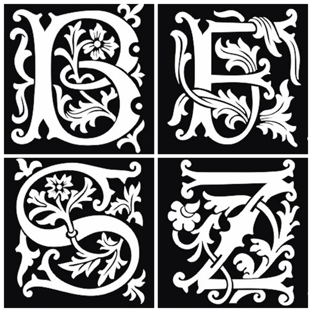 26pcs airbrush tattoo stencils lettering for body painting 26pcs airbrush tattoo stencils lettering for body painting