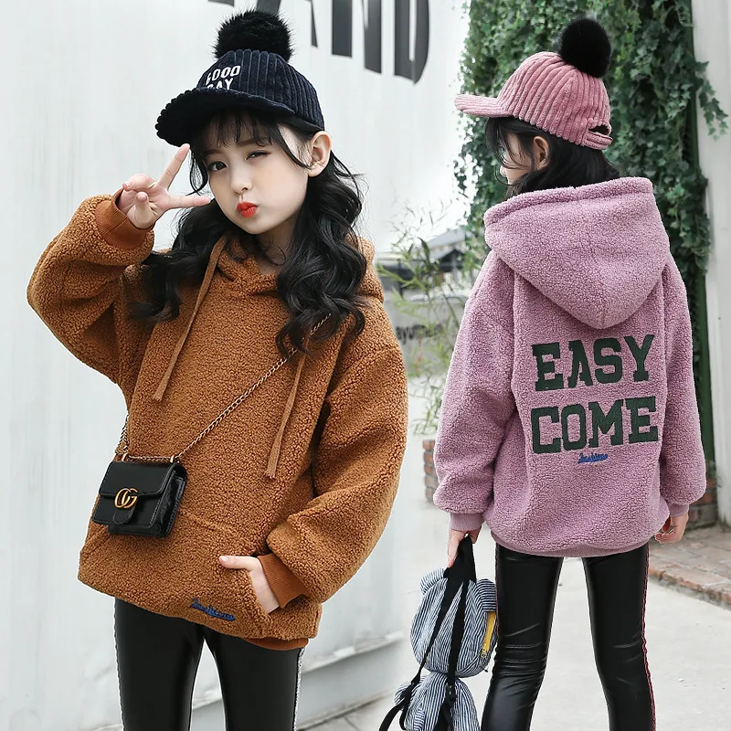 

Toddler Coat For Girls 2018 Winter Kids Jackets Long Sleeve Thick Hooded Outwear For Teenagers 5 6 7 8 9 10 11 12 13 Years Tops