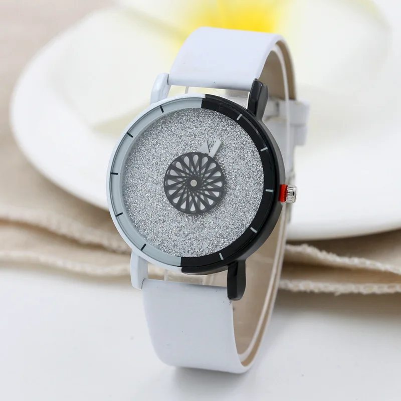 

MEIBO Fashion Brand Women's Watches creative Men's Watch quartz unique dial design lovers' watch leather wristwatches clock