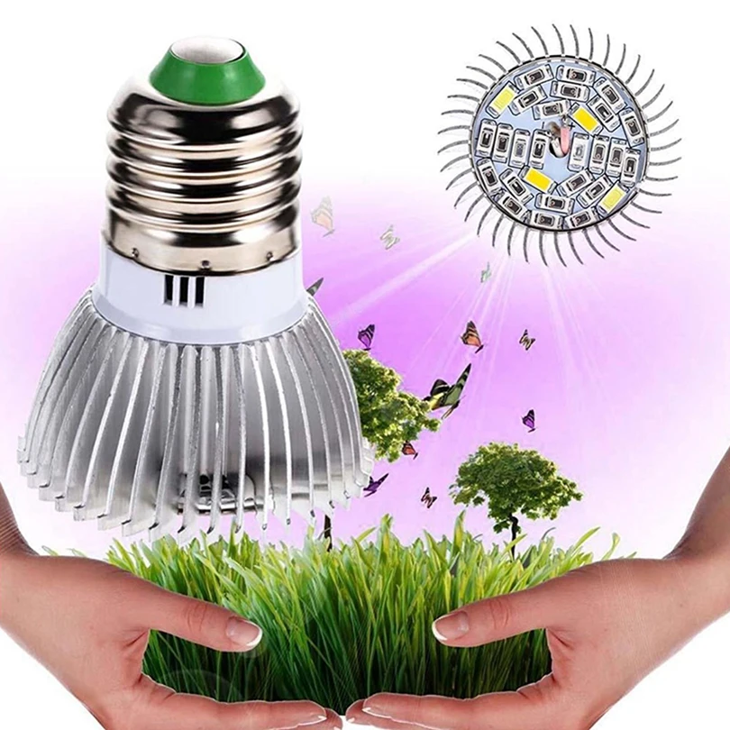 AC 110 V 220 V E27 светодиодный светать лампа для растений для огорода растений посева гидропоники цветы овощей способствовать росту лампа