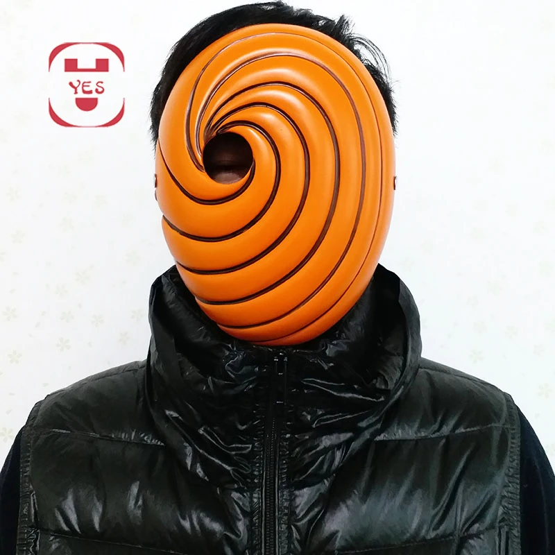 

HOT Japan Naruto Cartoons Mask Tobi Obito Naruto Akatsuki Ninja Madara Uchiha Full Face Party Mask Cosplay Masquerade Prop