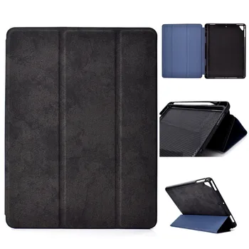 

For Apple New iPad 9.7" 2017/2018 Tri-Folding Magnetic Tablet Cover Sleep/wake up Slim Leather Smart Cover Case for iPad 5 6 UM