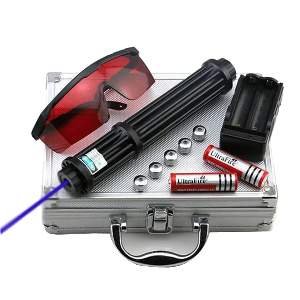 

High Power 1.6.w Lengthen Blue Laser Pointers 450nm Lazer sight Flashlight Burning Match/Burn light cigars/candle/ Hunting Laser