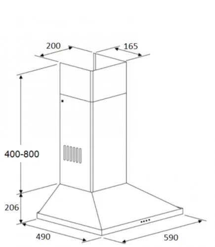 Вытяжка купольная KUPPERSBERG, T 601 W