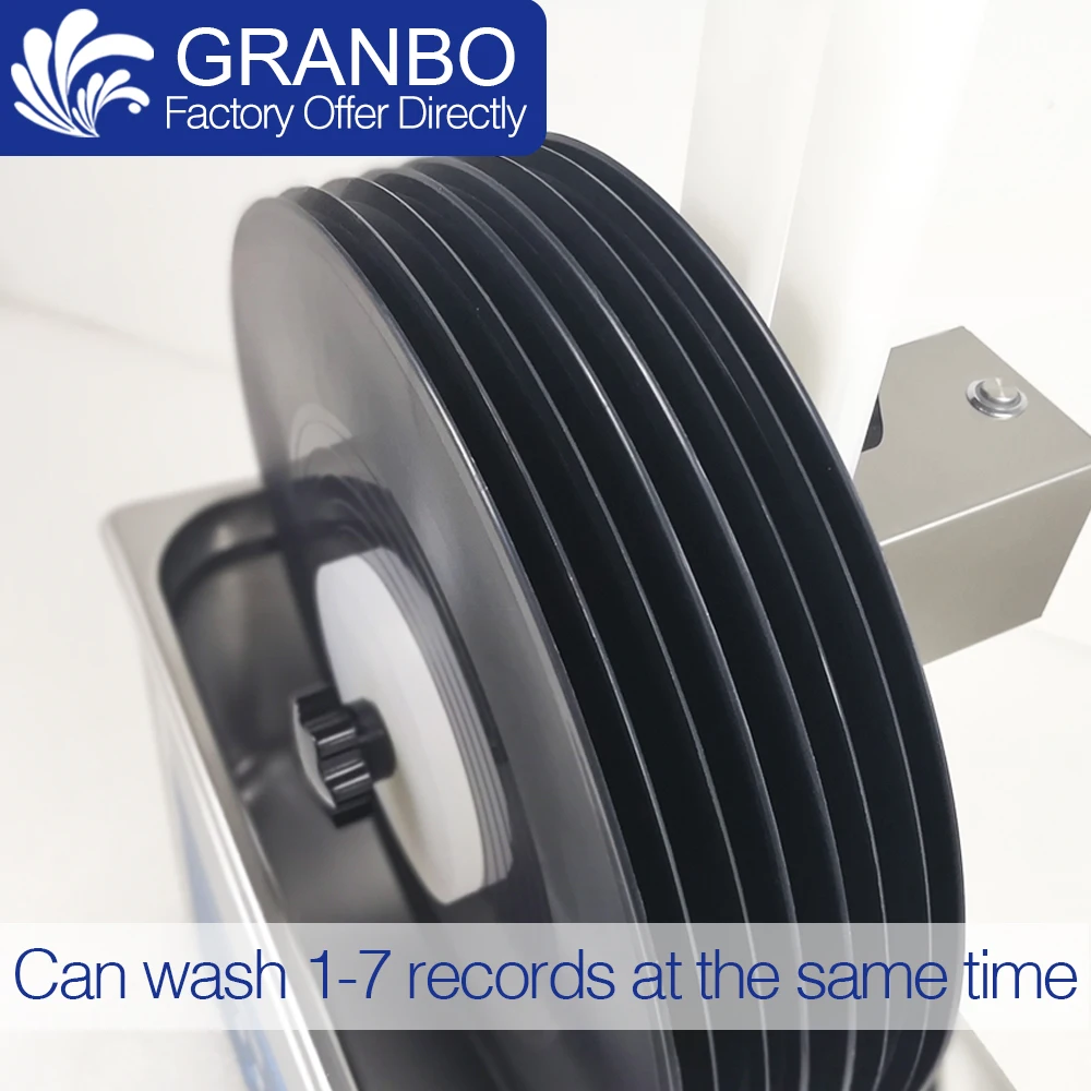  Lp Vinyl Records Washing Bracket Lifting Waterproof Alloy Rotating Motor use for Ultrasonic Clean E
