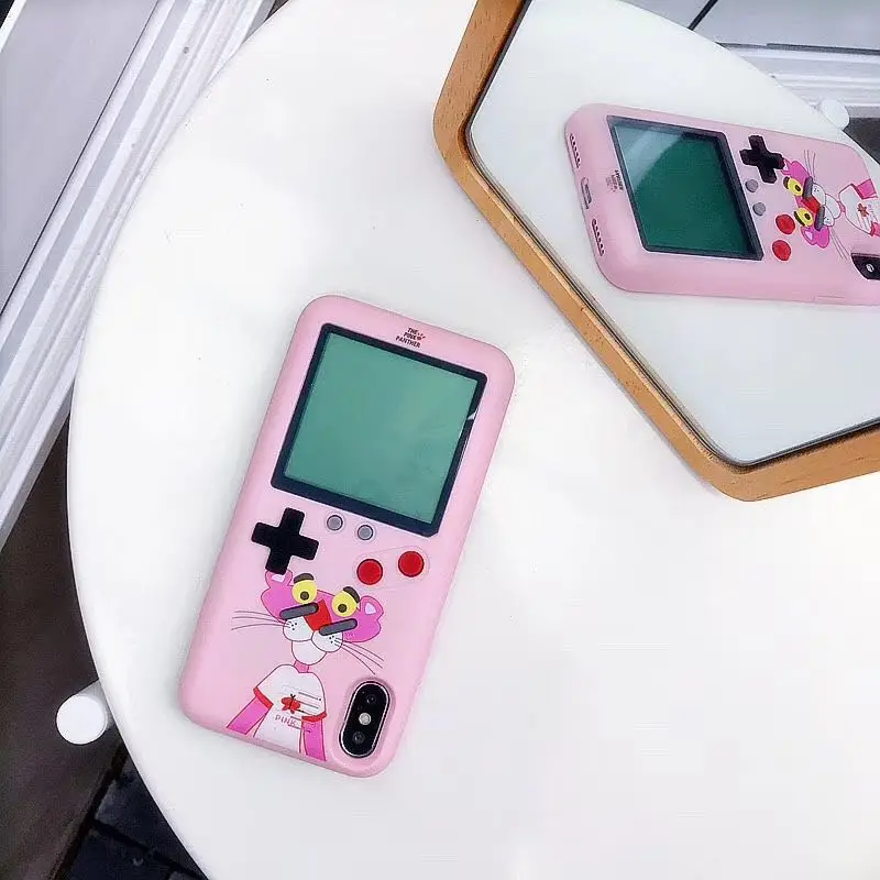 

Full Color Game Phone Case for iPhone X XS MAX XR Retro Tetris Gameboy Console Back Cover For Iphone 6 6S 7 8 Plus Capa