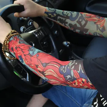 

2pcs COOL Racing Car Driver Styling Tattoo Sleeves Elastic Breathable Sunburn Prevention Accessories DROP SHIPPING OK