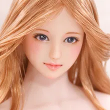 

Estartek Customized KE40 1/6 Obitsu Sexy Gold Hair Goddess Head Sculpt Set for Phicen OB Action Figure DIY