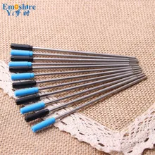 10 шт./лот Топ брендинг ручка заправка Ролик Шариковая ручка заправка синие чернила черные чернила Заправка может OEM логотип P018