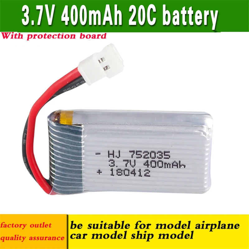 5 шт. 3 7 V 20C 400 мА/ч провод с силикатной гелевой Батарея для Syma S107 Li Po RC вертолет