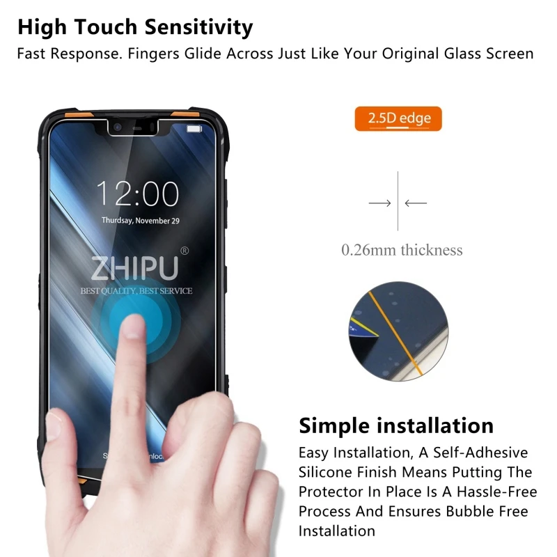 Закаленное стекло Для Doogee S90 Pro 6 18 &quotЗащитное для экрана 2.5D 9H Премиум защитная