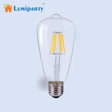 Lumiparty Эдисон лампы E27 20/40/60/80 Вт 220 V ST64 подвесной светильник в стиле ретро ампулы Винтаж свет лампа накаливания Эдисона подвесной светильник